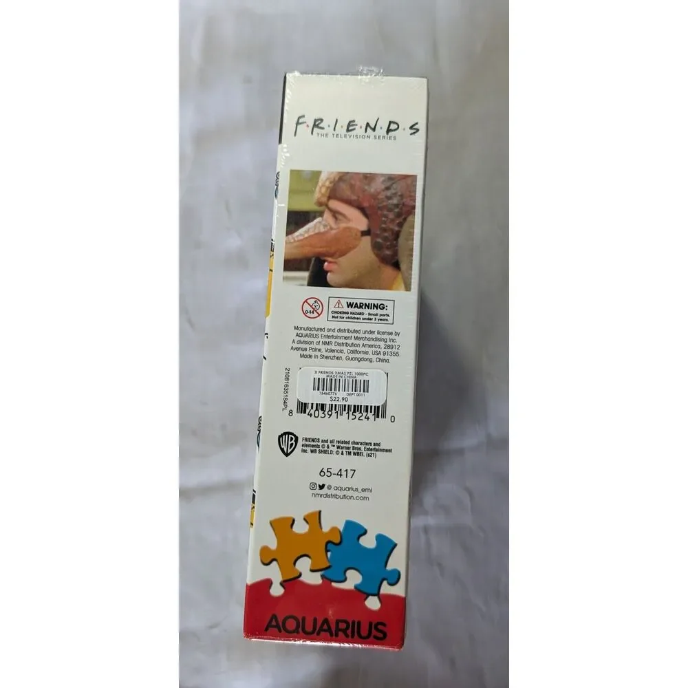 FRIENDS TV Show 1000 Pc Jigsaw Puzzle Aquarius Holiday Armadillo Santa Sealed